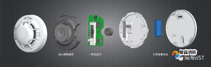海灣NB-loT感煙探測(cè)器結(jié)構(gòu)圖